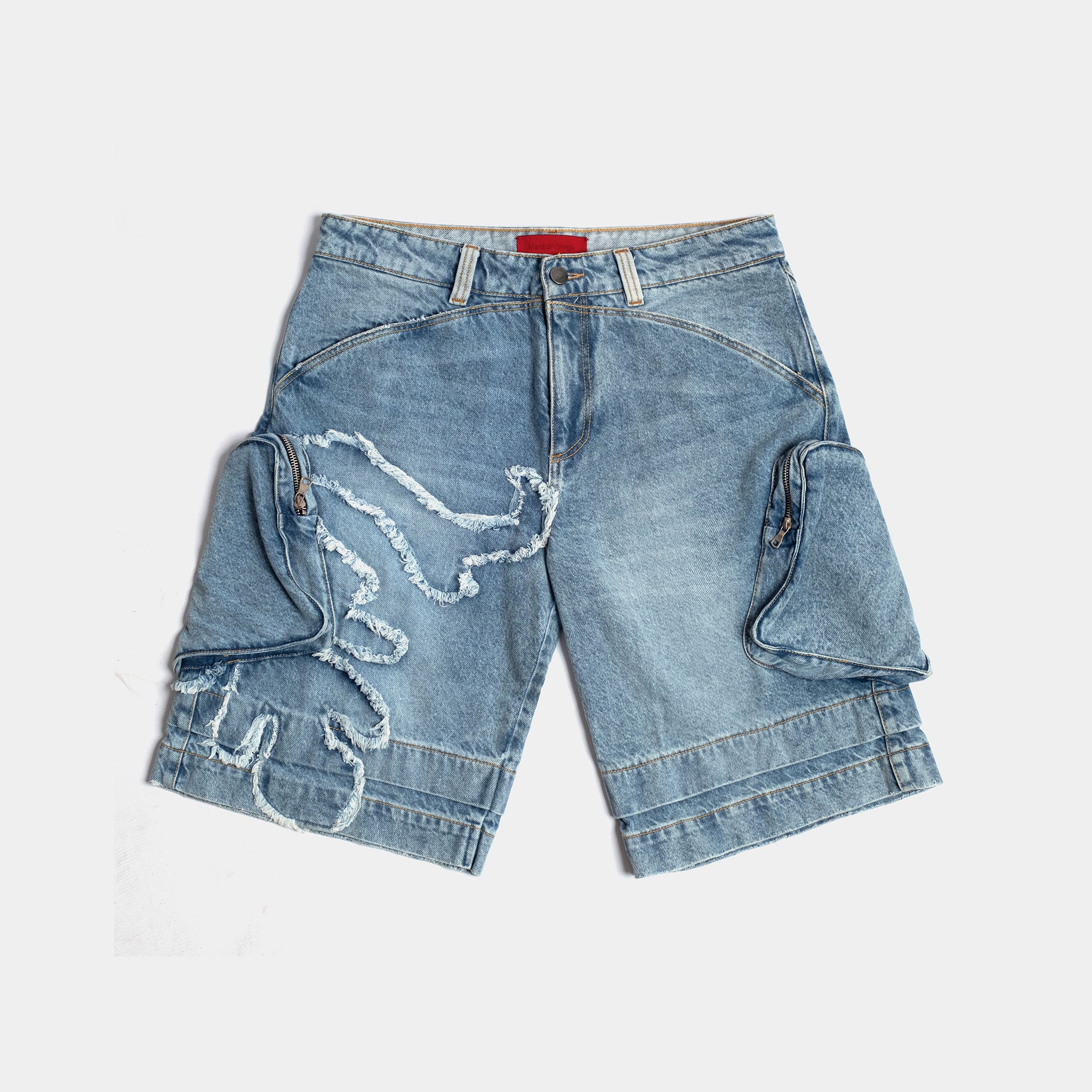 TRACE DENIM SHORTS