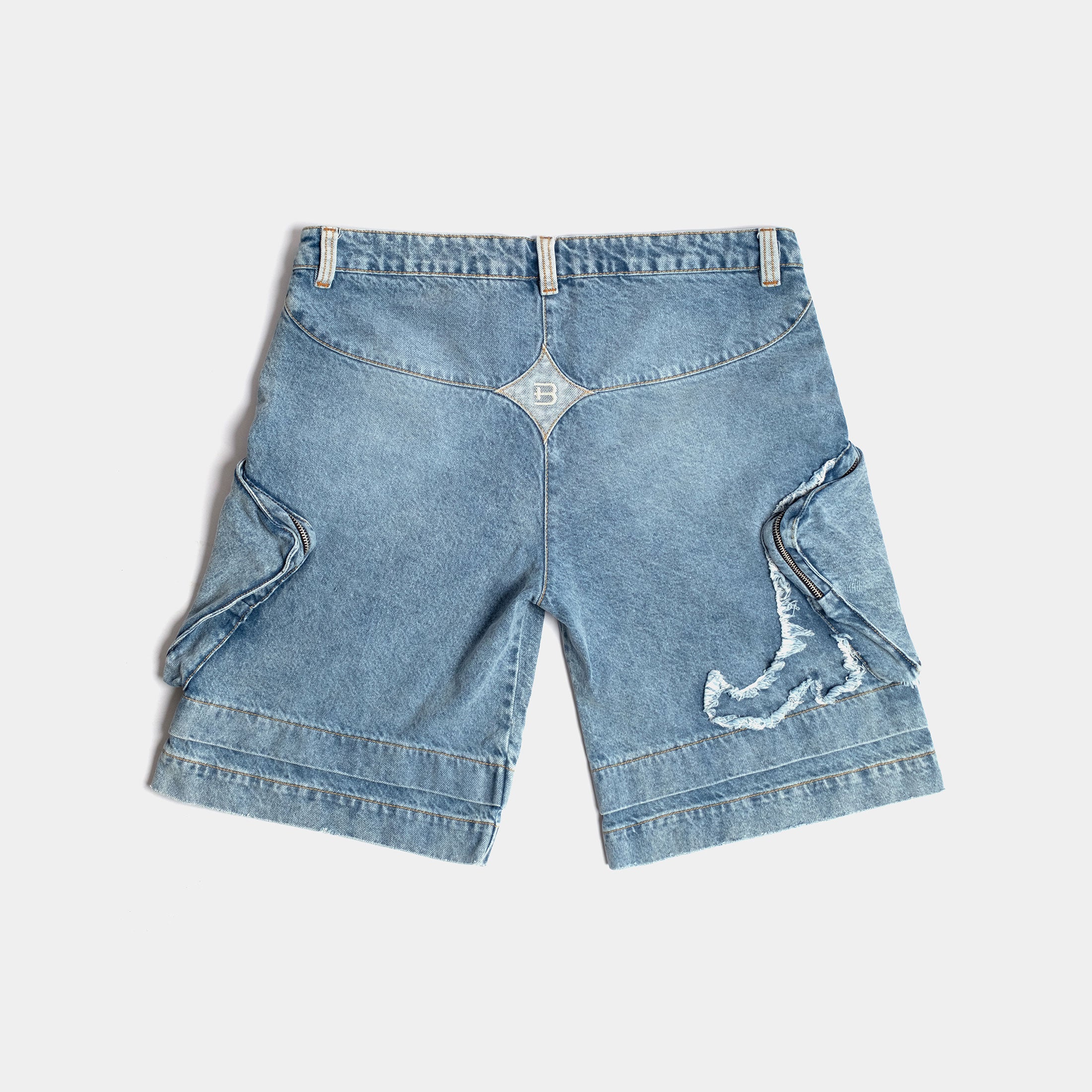 TRACE DENIM SHORTS